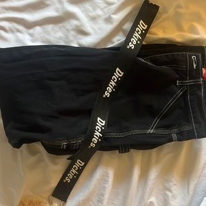 Black Dickies Jeans with Belt